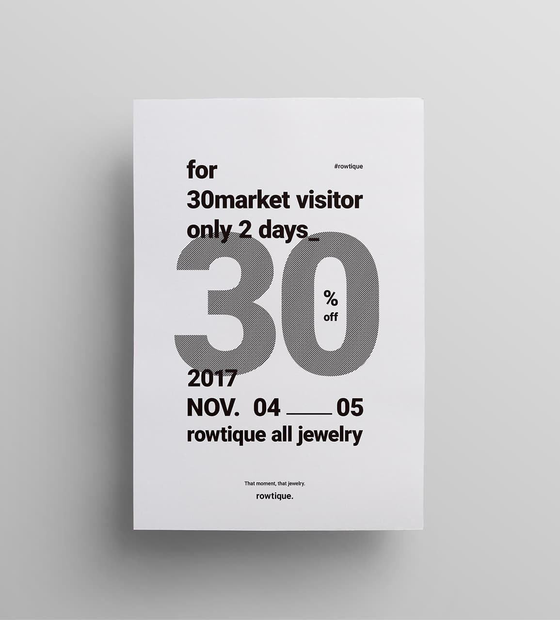 rowtique brand print materials