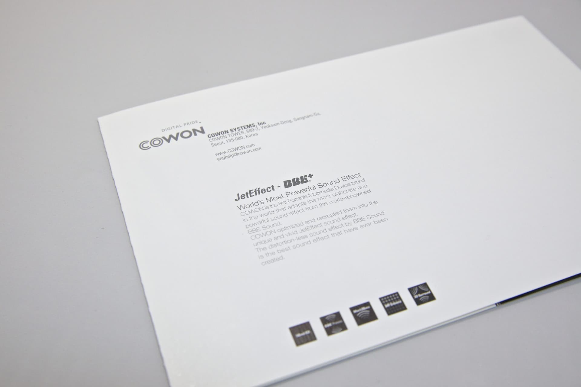 cowon product guide