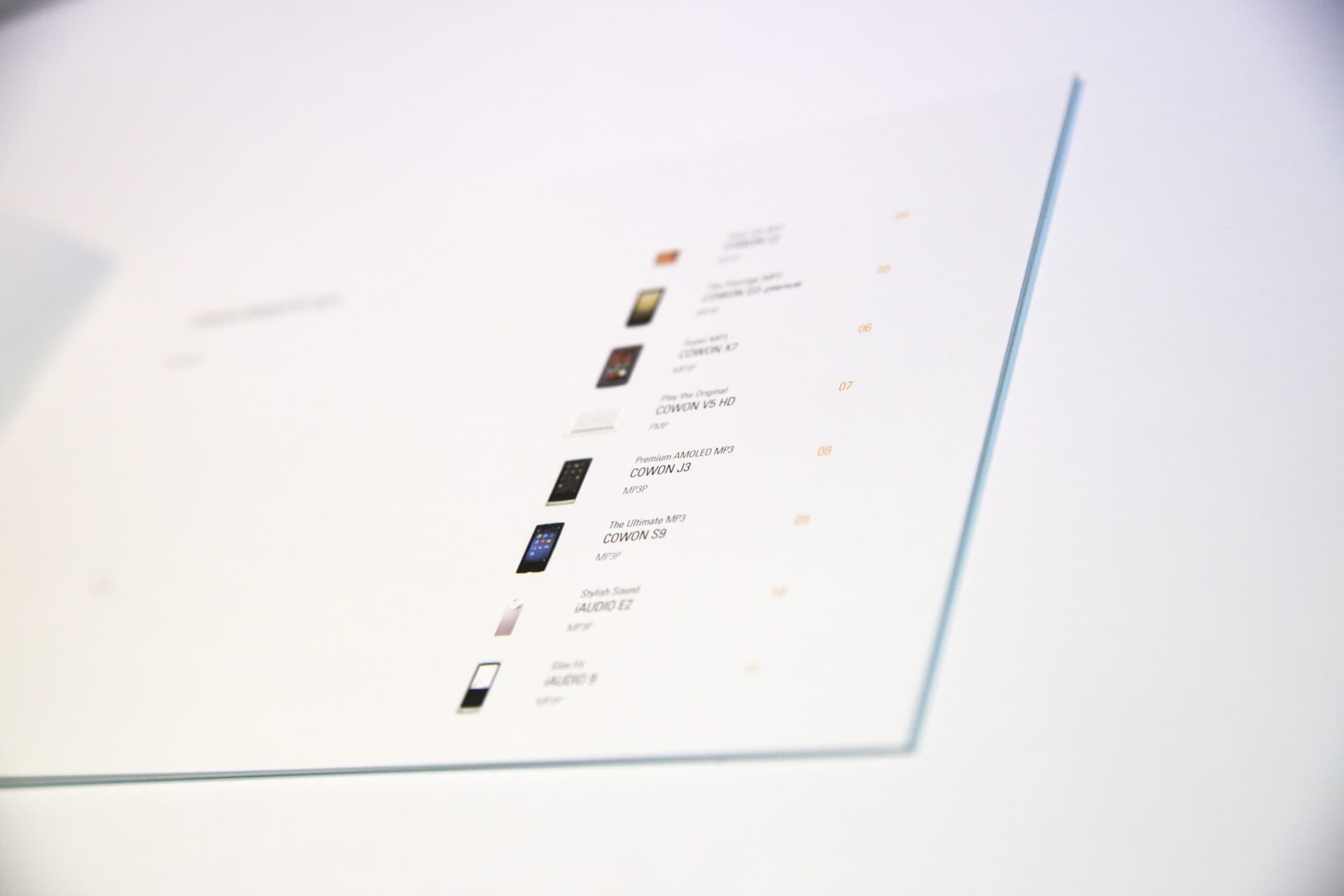 cowon product guide