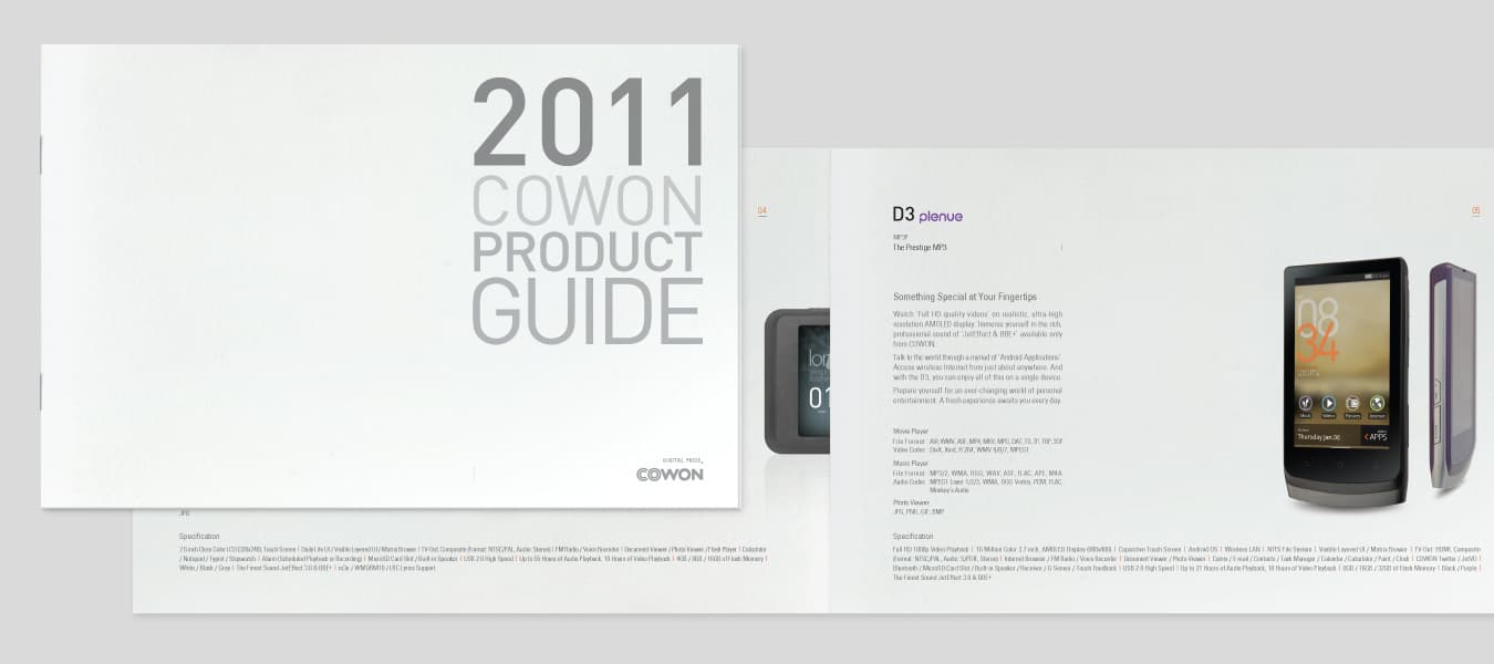 cowon product guide